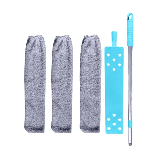 Pitkävartisten moppi teleskooppinen pölyharja rakojen pölynpoistoon sängyn ja sohvan harja With 3PCS Cloth