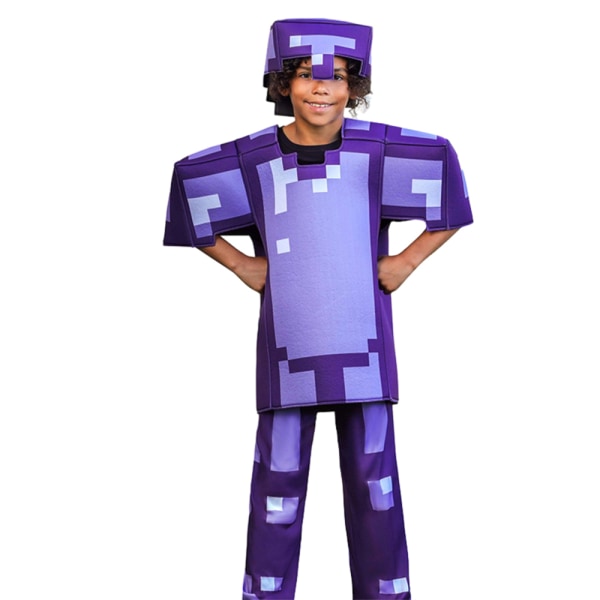 Barn Halloween Carnival Game Character Performance Kostymer Purple XL