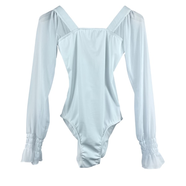 Strumpbyxor balettkläder vuxna bodykläder dansövningskläder white L
