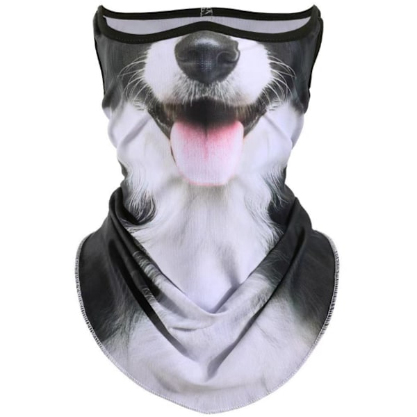 Eläinpainatteinen kasvomaski Puoli Kasvot Huivi Balaclava Päällinen Elastinen Pääpanta Style 2