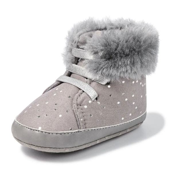 Vauvan talvibootsit, vauvojen tyttöjen ja poikien lumikengät, liukumattomat kylmään säähän grey 13cm