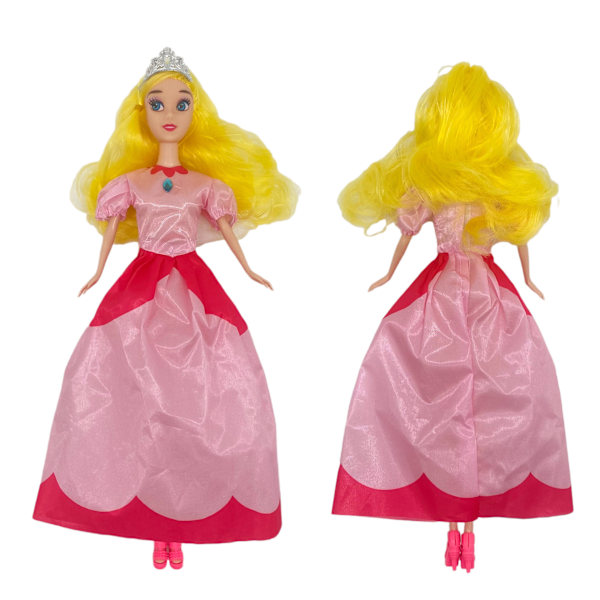 Peach Princess Klassisk Dukke Vinyl Dukke Musik Dukke, Julegave 11 inch
