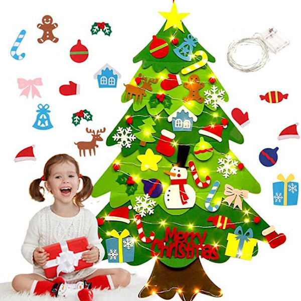 Filtt juletre for småbarn, Montessori filtt juletre style1