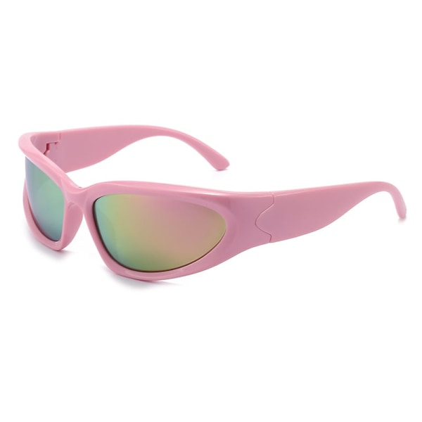 Wrap Around -aurinkolasit naisille ja miehille, katumuoti pink