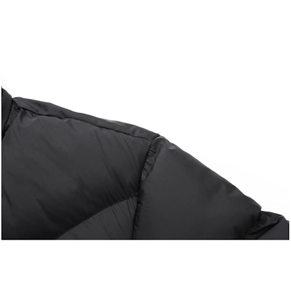 Herrarnas Snap Front Pufferjacka black L