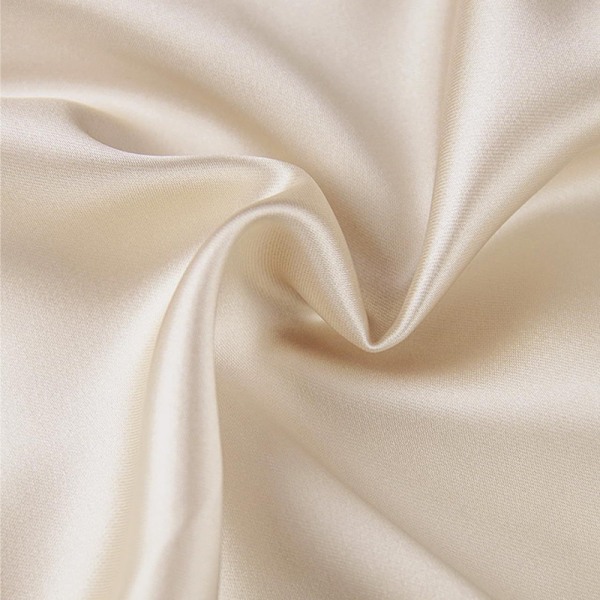 Kvinners Lange Satin Skjørt Silke Elegant Høy Midje Flare A-Line Midi Skjørt champagne M
