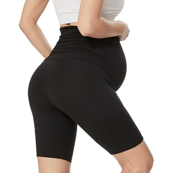 Korta mamma leggings för kvinnor black 2XL