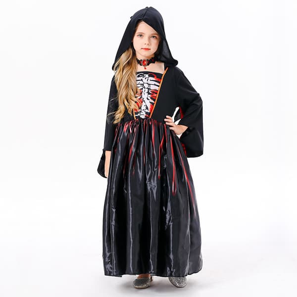 Halloween-kostym för barn, Häxkostym för flickor M