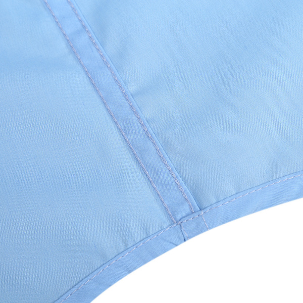 Herrskjorta Kortärmad Casual Skjorta med Ficka Blue XXL