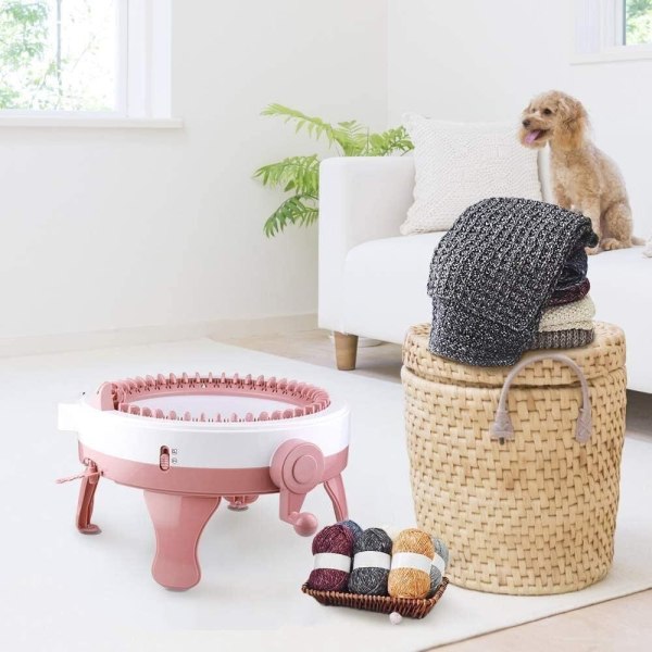 Strikke maskin med 48 nåler, Spinning Knitting Loom Sirkulær vev Strikking