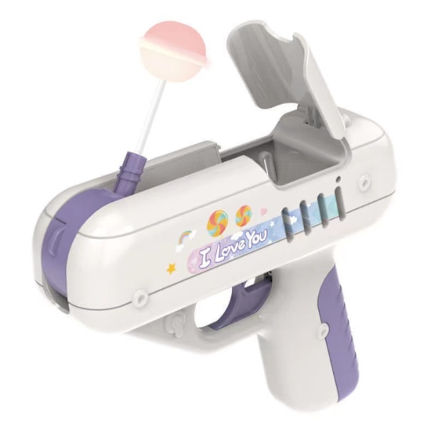 Lollipop Gun Leksak Sockerpistol Söt Leksak Lollipop Förvaring Leksak Godispistol Pojkar Flickor Godisleksak Purple