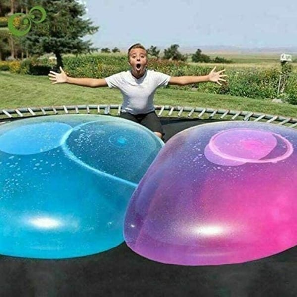 2 st Bubble Ball Uppblåsbar rolig leksaksboll för utomhuslek inomhus pink