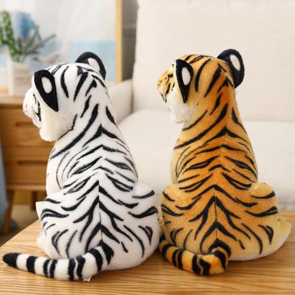 Plush Tiger Kosedyr yellow 24cm