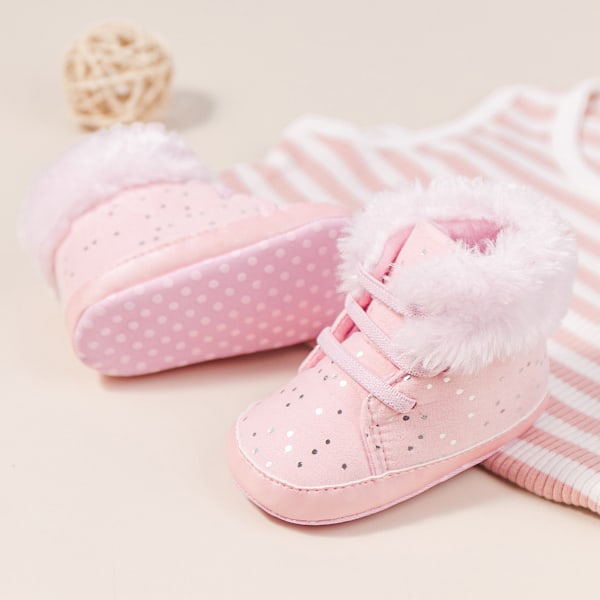 Vauvan talvibootsit, vauvojen tyttöjen ja poikien lumikengät, liukumattomat kylmään säähän pink 12cm