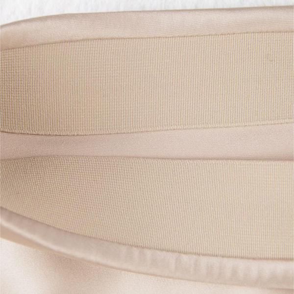 Kvinners Lange Satin Skjørt Silke Elegant Høy Midje Flare A-Line Midi Skjørt champagne M
