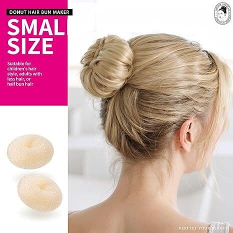Hår Donuts til Buns, Ballet Bun Maker til Børn, 7 stk. beige