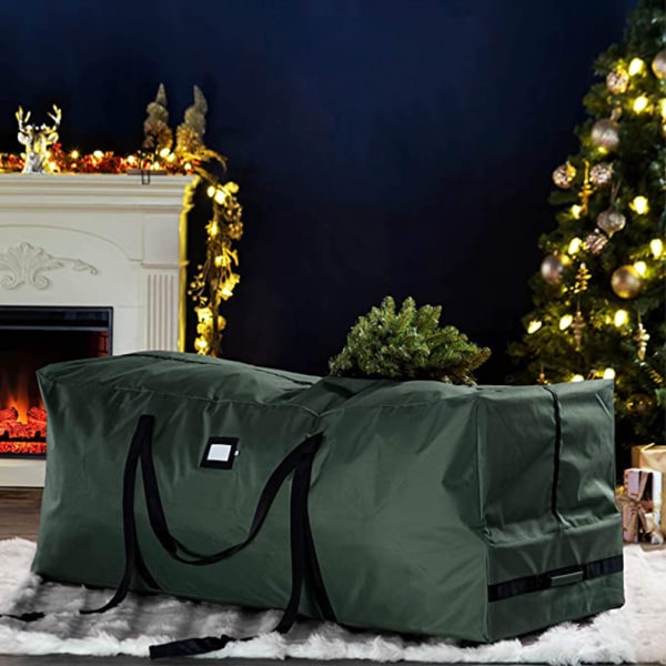 Rolling Tree Storage Bag, Heavy Duty Extra Large Artificiell Julgransväska Green