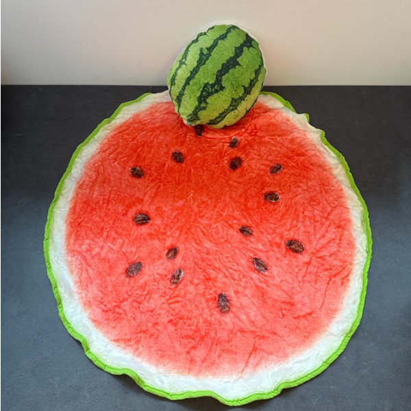 Printed flanelltupptäcke watermelon 2M