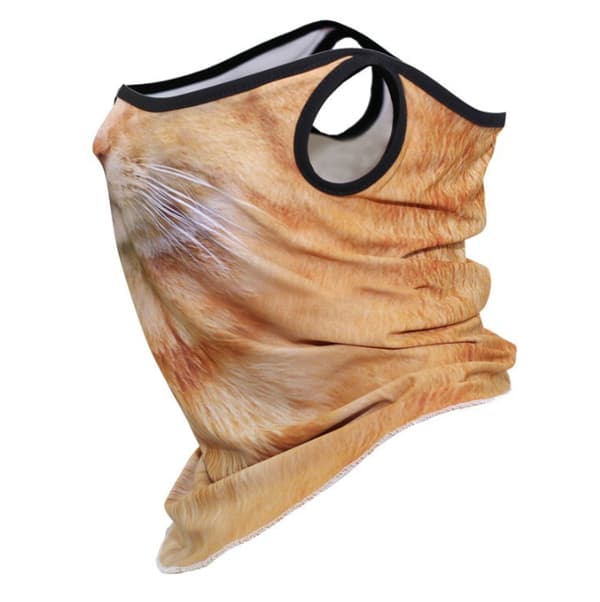 Dyreprint Ansiktsmaske Halv Ansikts Skjerf Balaclava Hodeplagg Elastisk Hodebånd Style 2