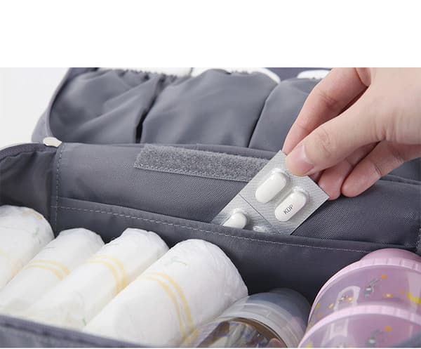 Bärbar Reseförvaringsväska Multifunktionell BH Underkläder Organizer Väskor grey