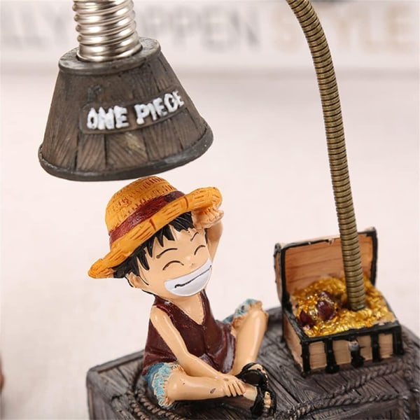 Anime One Piece lampa Luffy Night Light för barn Vuxna födelsedagspresenter, skrivbordslampa