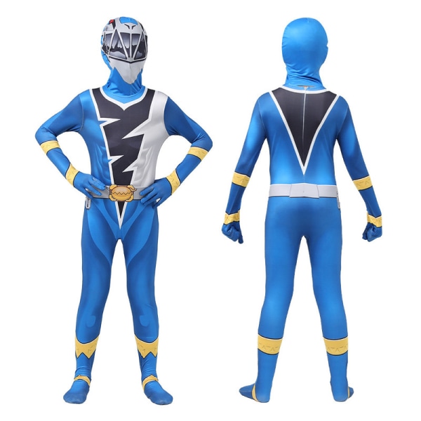 Dreng Cosplay Jumpsuit Fancy Dress Kostume Halloween Karneval Party Playsuit Blue 200