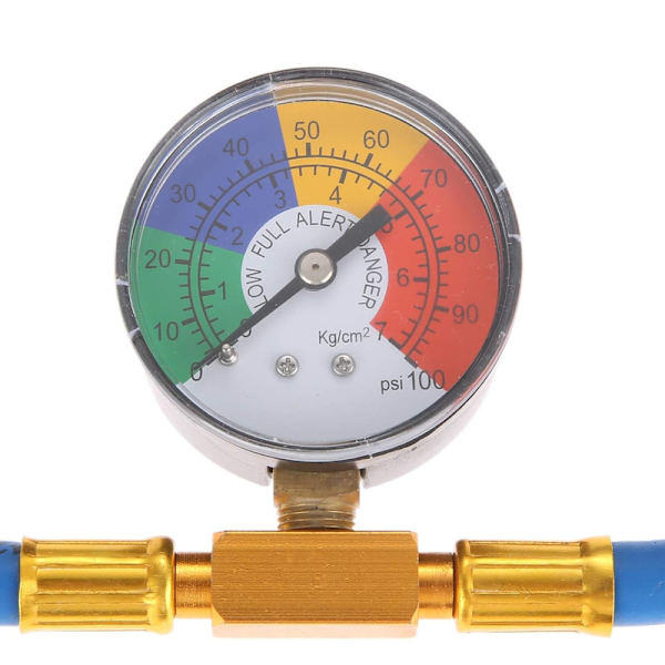 R134A AC-Kylmedel Laddningsslangssats, 1/2'' AC-Burk Laddningsslang med Mätare