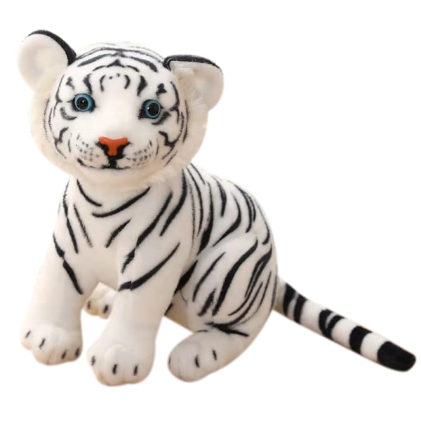 Plush Tiger Kosedyr white 24cm