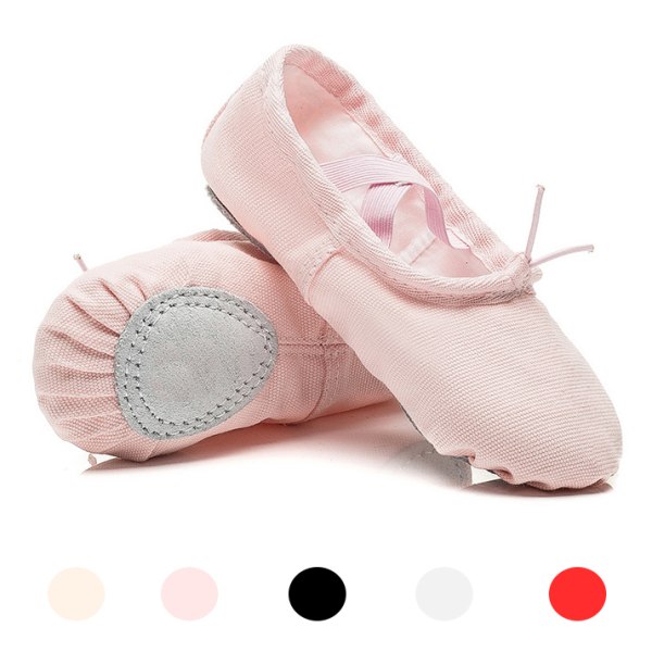 Ballet Sko til Piger - Toddler Ballet Slippers Dansesko til Børn Light Pink 28