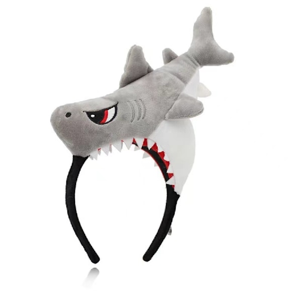 Plushdjur Öron och Horn Huvudband shark