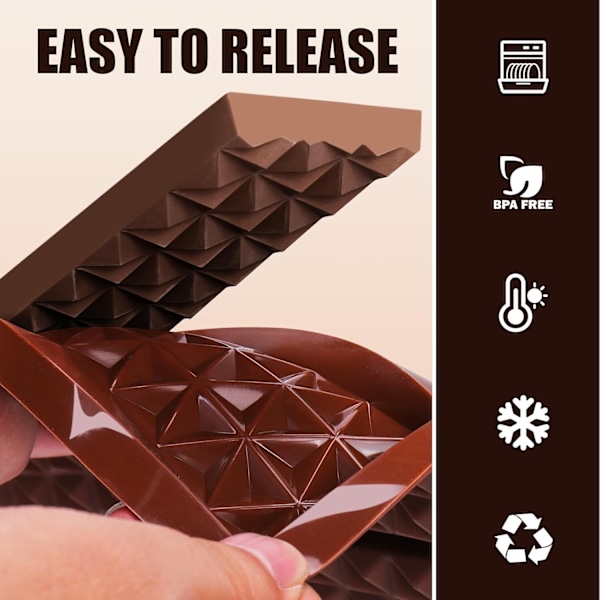 12 Hul Chokoladebar Form Dyb med Poser Skraber Style2
