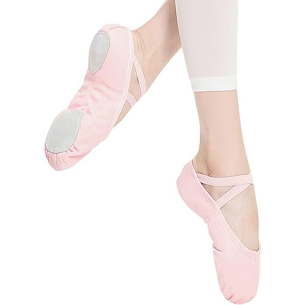 Balettskor för flickor småbarn balettskor dansskor för barn Light Pink 32