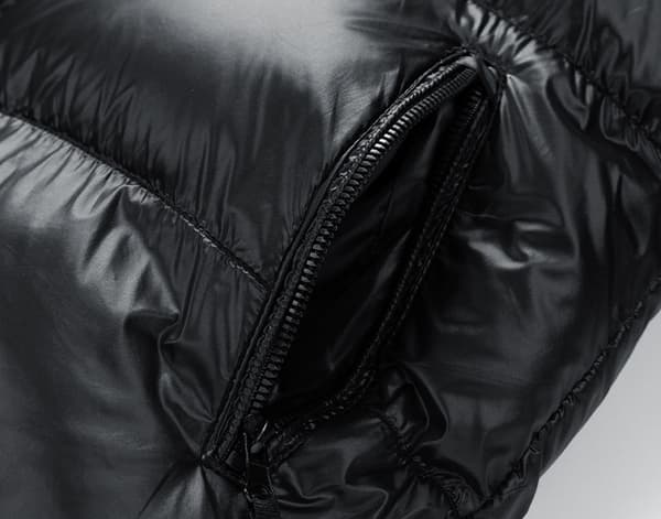 Graphene Svart Guld Dunjacka Vinter Unisex Bomullsjacka M