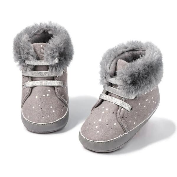 Vauvan talvibootsit, vauvojen tyttöjen ja poikien lumikengät, liukumattomat kylmään säähän grey 13cm