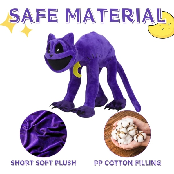 Smiling Critters Monster Catnap Plyschdjur Leksak Smiling Critters Plyschleksak Color 1