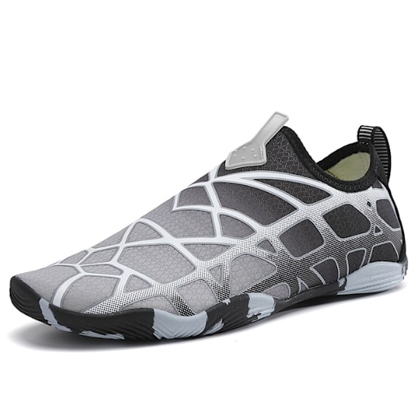 Barefoot Vann Sko Kvinner Menn Aqua Sokk Atletisk Vandring Vann Sport Sko Black Grey 45