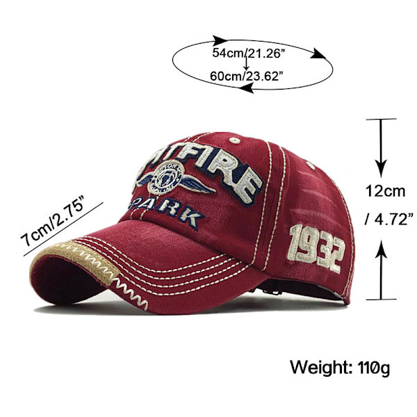 Basebollkepsar för män och kvinnor Streetwear Snapback Broderi Casual Hip Hop Cap Brown