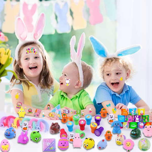 Påskefest Gavepakke Bulk, Påskeegg Fyll Basket Stuffers for barn JR-12