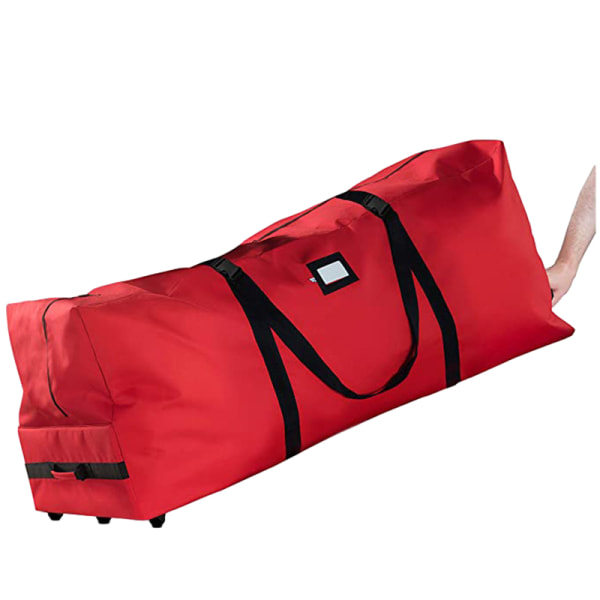 Rolling Tree Storage Bag, Heavy Duty Extra Large Artificiell Julgransväska Red