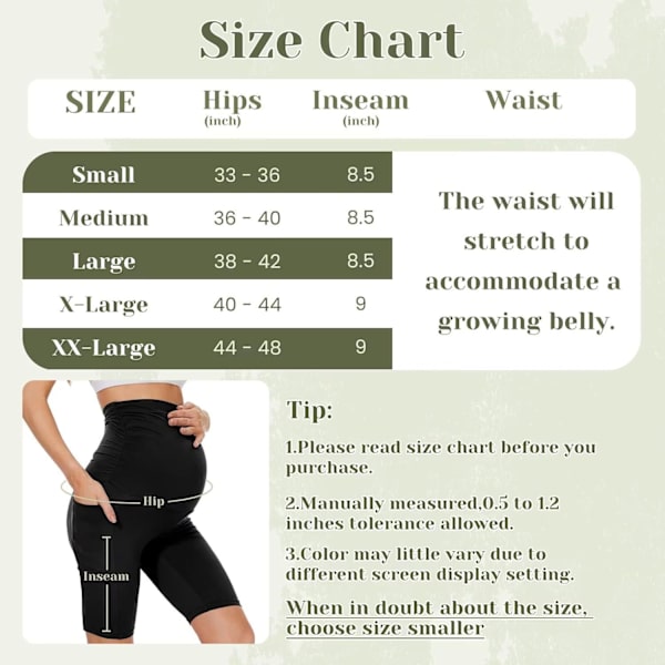Sorte Gravide Leggings for Kvinner white XL