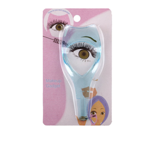 Plastapplikatorbørste 3 i 1 Nyhet Mascara Guide Multifunksjonell Styling blue