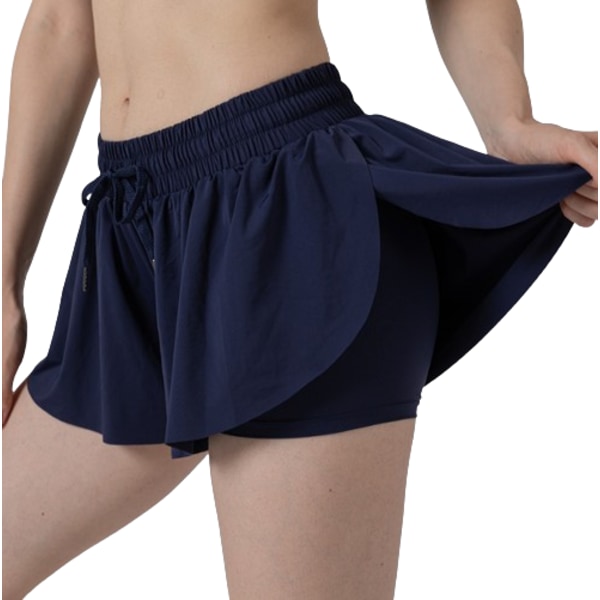 Atletiska shorts för tjejer Gym löparshorts för barn Navy Blue M