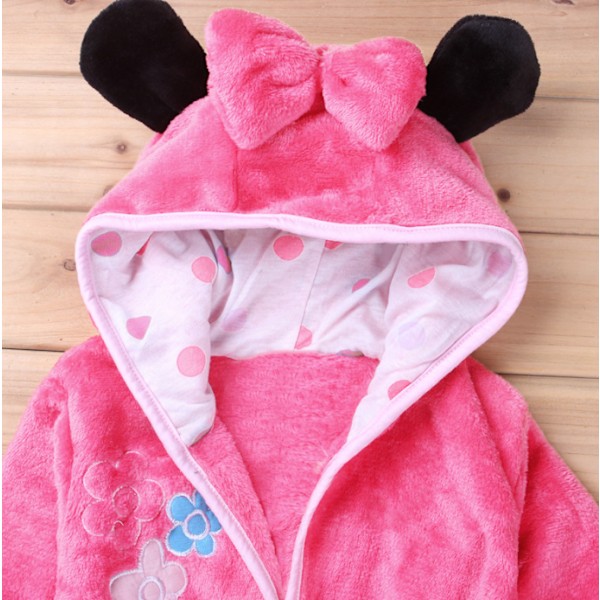 Syksyn ja talven lasten pyjama, lämpimät lasten pyjama tytöille, flanellipyjama pink 100