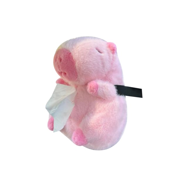 Kapybara Tegnefilm Bil Plysdyr Vævsæske Bil Armlæn Vævsæske Pink