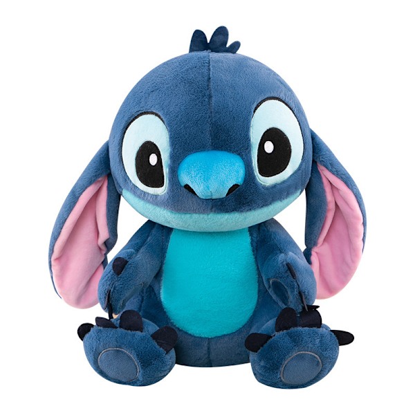 Blå Stitch Mjuk Krambar Leksaksplysch, Blå Alien Monster Leksaksplysch sit 32cm