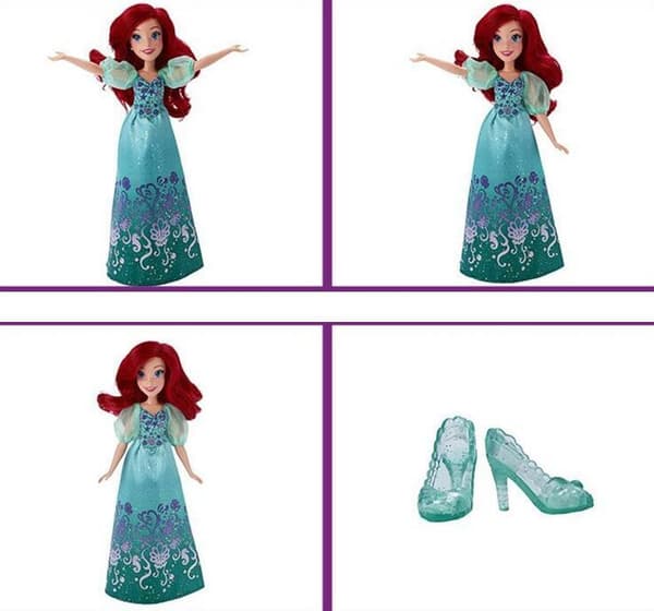 Prinsesse Dukker, Snehvide Poserbar Modedukke ARIEL
