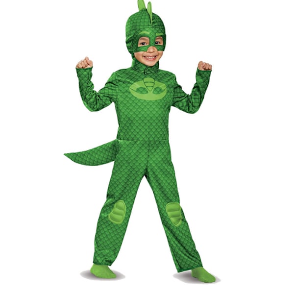 Disguise Catboy -asu lapsille, Naamioasu haalari green S