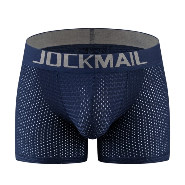 Herrunderkläder Boxershorts Mesh Herrunderkläder med vaddering med höftkuddar Dark Blue M