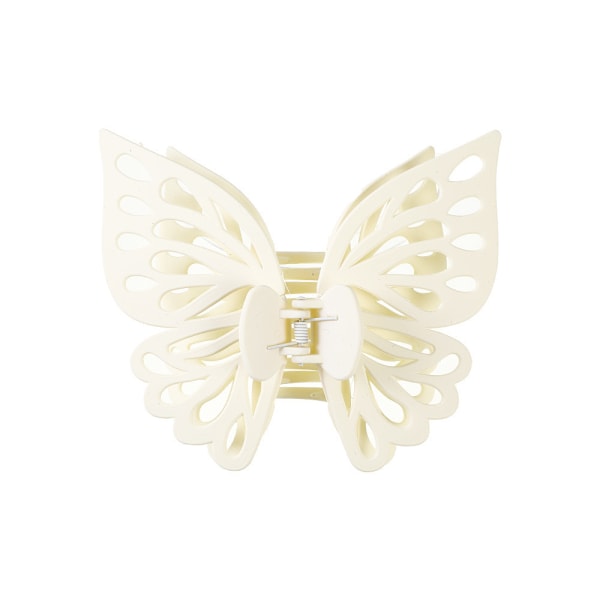 Store Butterfly Hårklemmer For Kvinner Klø-Klipp Hodeplagg Hårklipp white