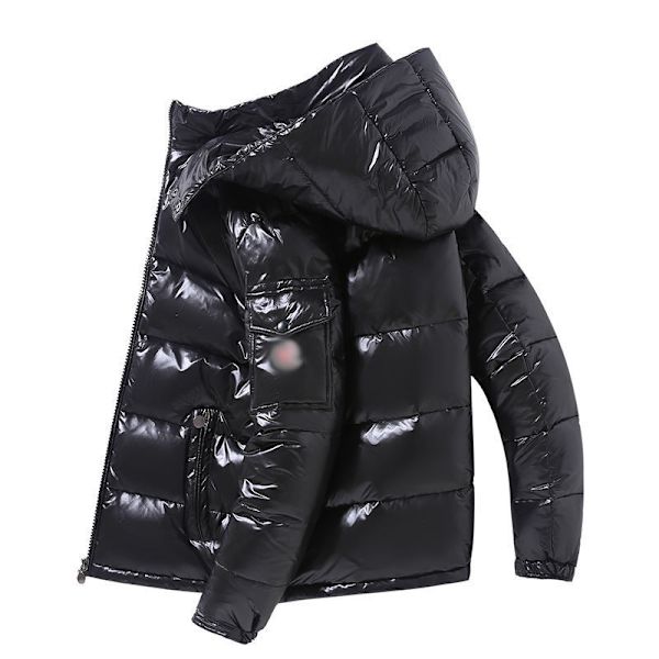 Herrar Blank Downjacka Vinter Tjock Värmejacka black M
